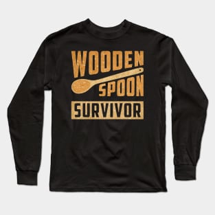 Retro Vintage - Wooden Spoon Survivor Long Sleeve T-Shirt